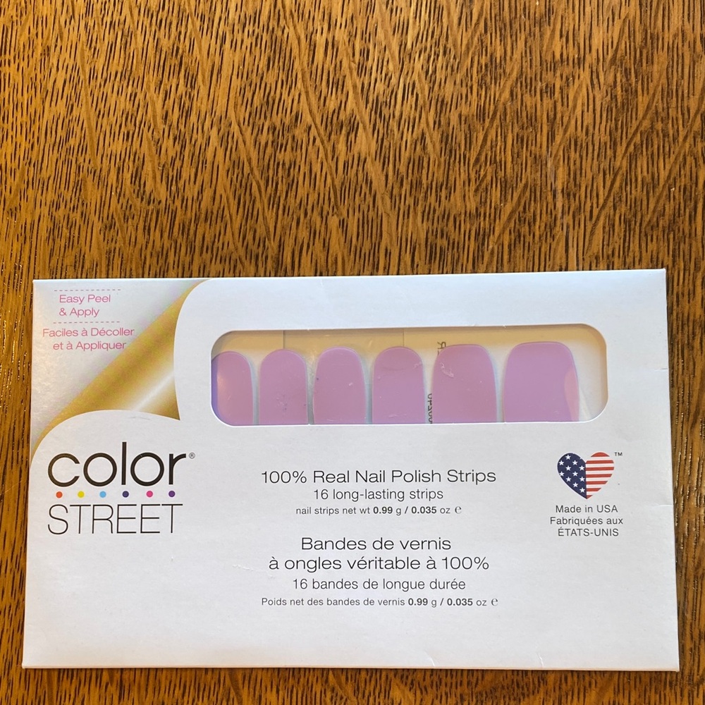 Color Street Polish Strips Lavender Fashion Prague ER NEW dry nail polish strips